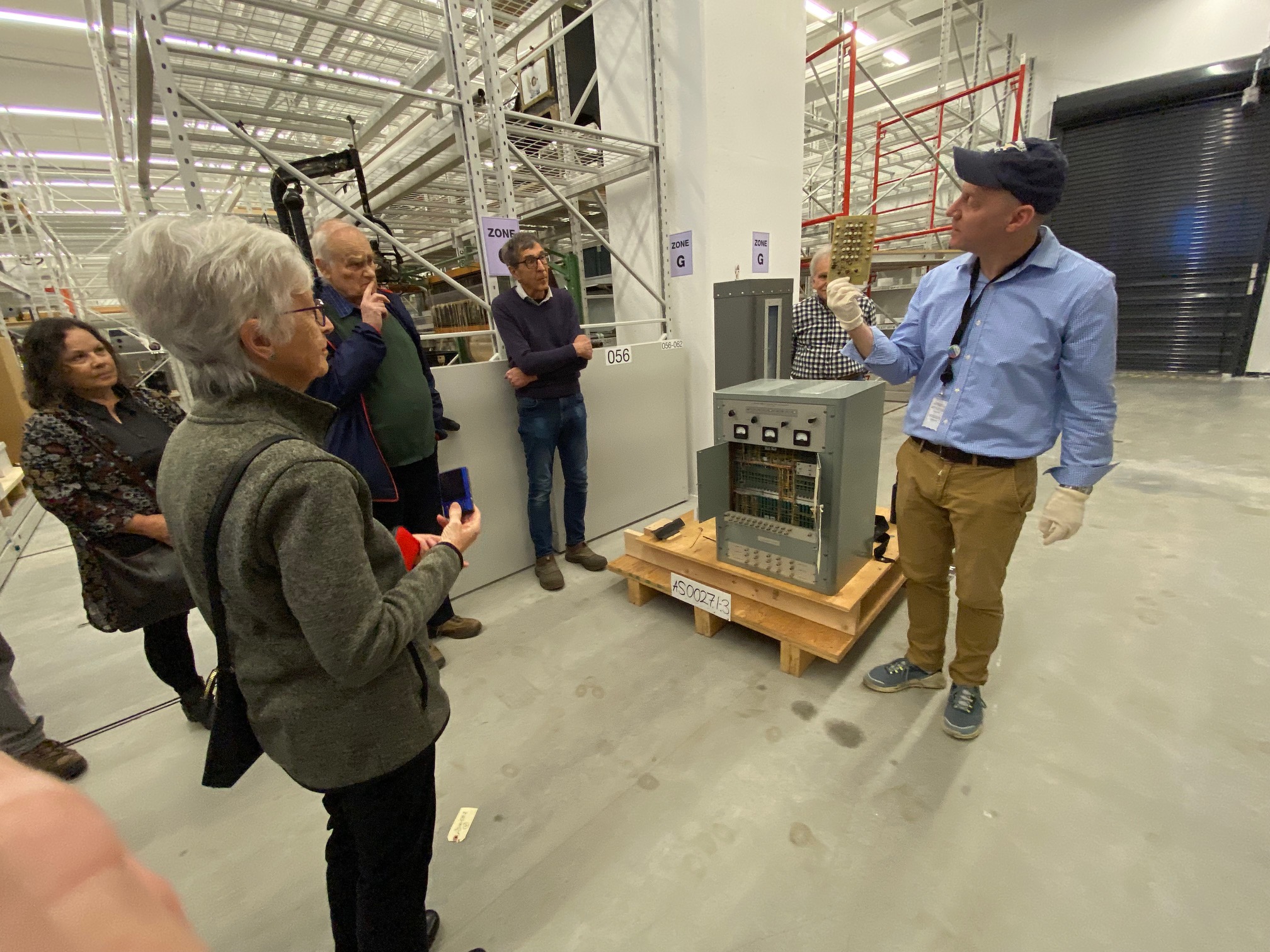 David Pantalony showing some of the Ingenium
                      collection